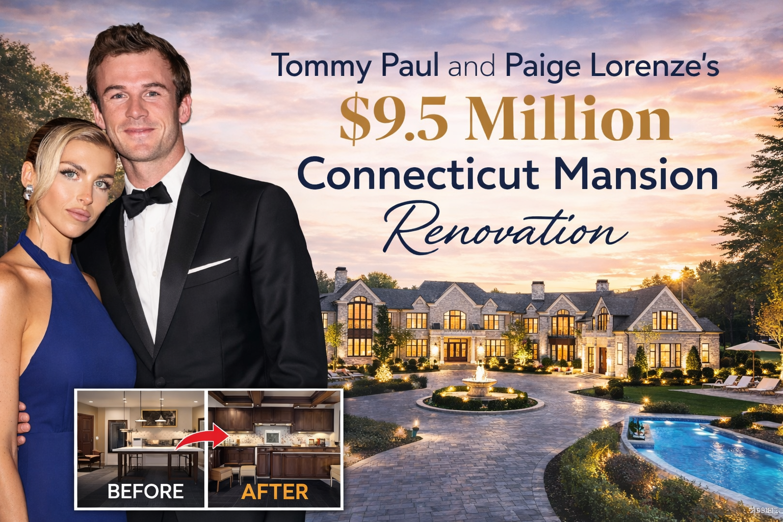 Tommy Paul and Paige Lorenze’s Risky $9.5M Connecticut Mansion Reno: Smart Investment or Lavish Money Pit?