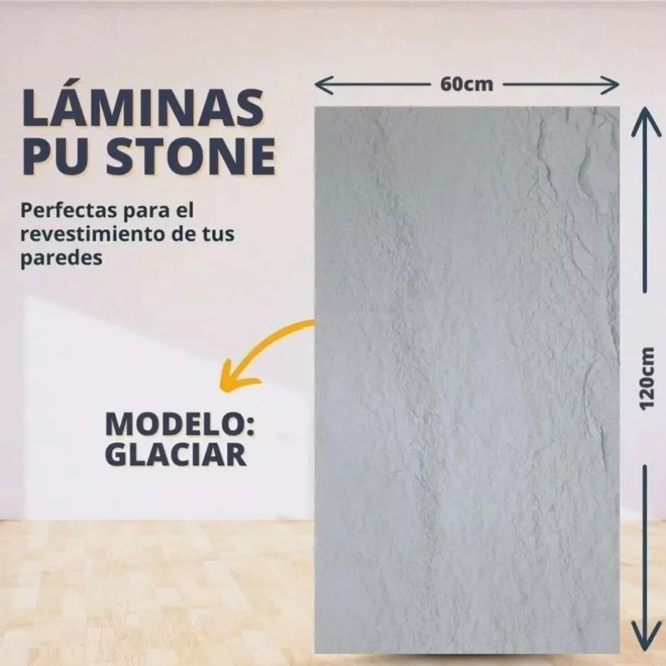 Wall Panel, Láminas Pu Stone y Pisos Vinil